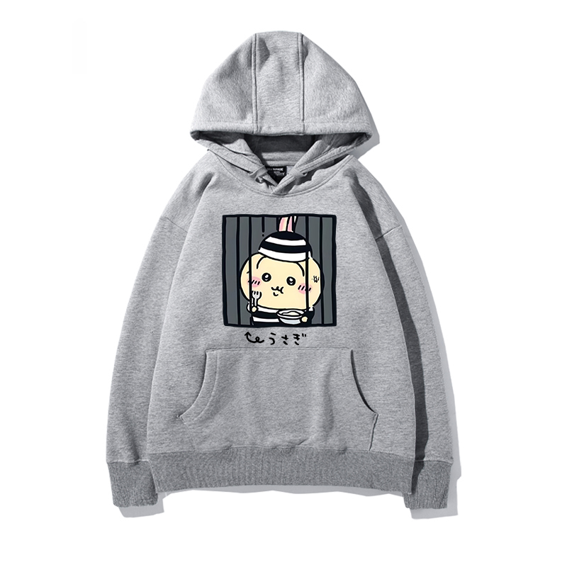 chiikawa 2024秋冬新款親子情侶裝薄絨款連帽衛衣