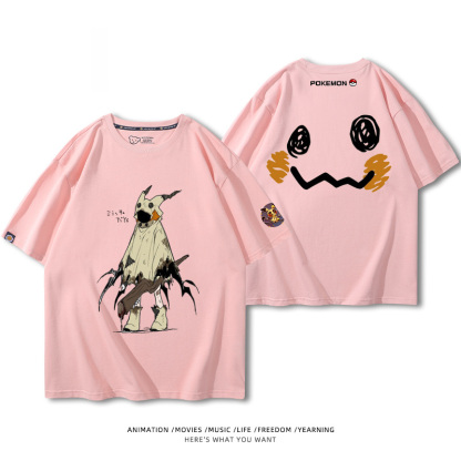 精靈寶可夢 2024親子情侶男女同款 純棉T恤