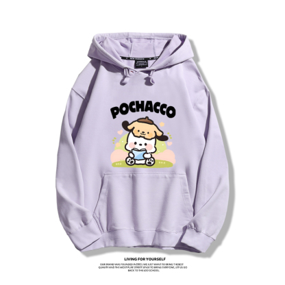 三麗鷗聯名衛衣2024秋冬新款親子情侶裝薄絨款連帽衛衣