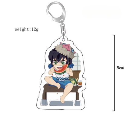 鬼滅之刃鑰匙扣亞克力動漫甘露寺蜜璃時透無一郎蟲柱卡通周邊掛飾【單買三件起送】