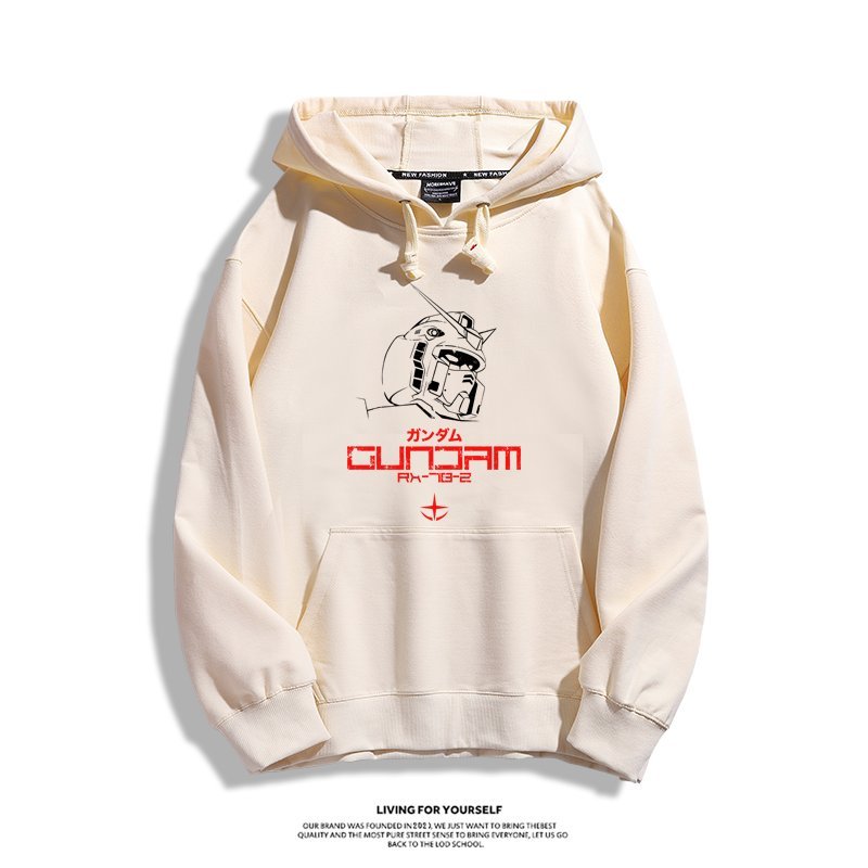 機動戰士高達 聯名衛衣2024秋冬新款親子情侶裝薄絨款連帽衛衣
