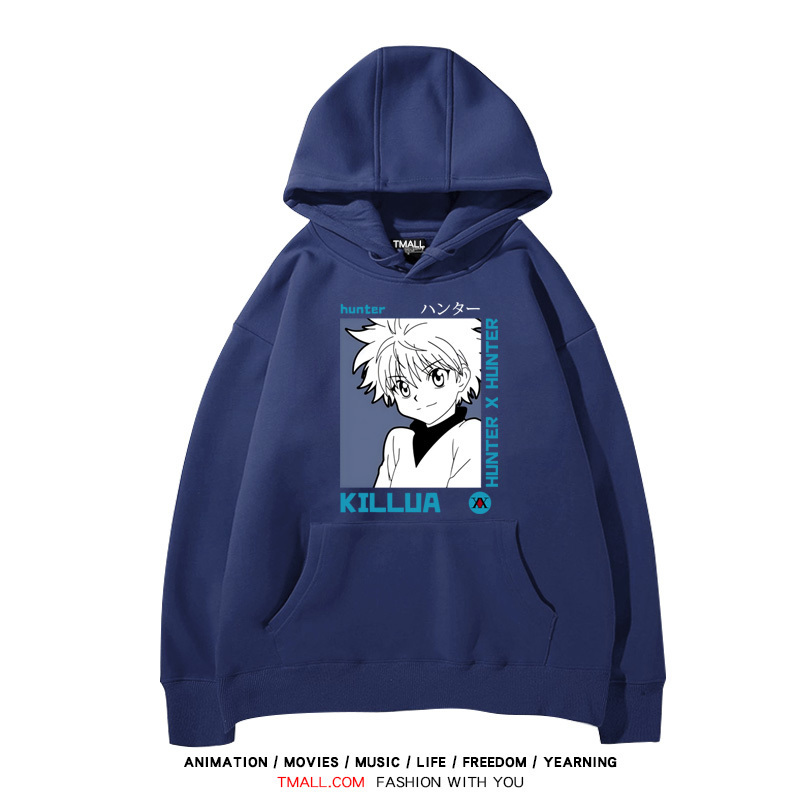 全職獵人 聯名衛衣2024秋冬新款親子情侶裝薄絨款連帽衛衣