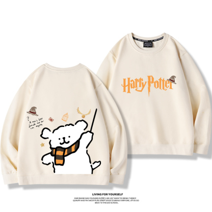 線條小狗2023親子情侶裝 圓領長袖