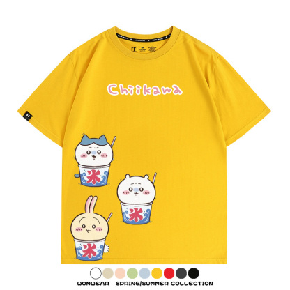 Chiikawa吉伊卡哇烏薩奇寶寶 親子情侶裝寬鬆短袖T