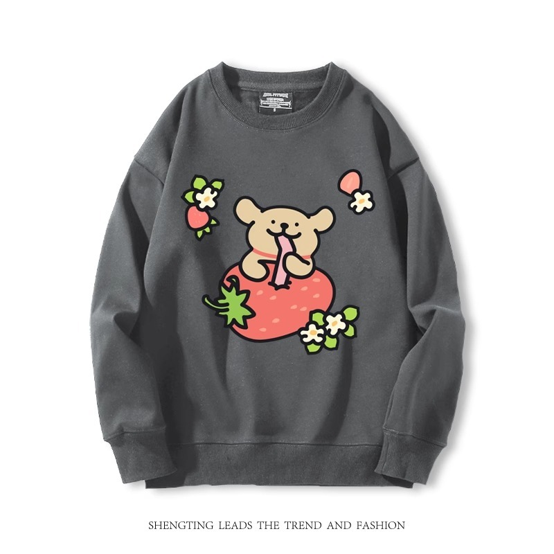 線條小狗 2024親子情侶裝 圓領長袖