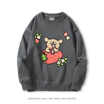 線條小狗 2024親子情侶裝 圓領長袖