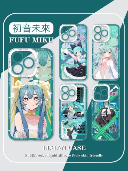 蘋果 系列初音未來天使眼透明防摔軟殼