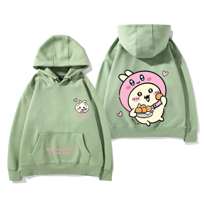 吉伊卡哇chiikawa小可愛吉伊烏薩奇小八聯名周邊衛衣百搭情侶衣服