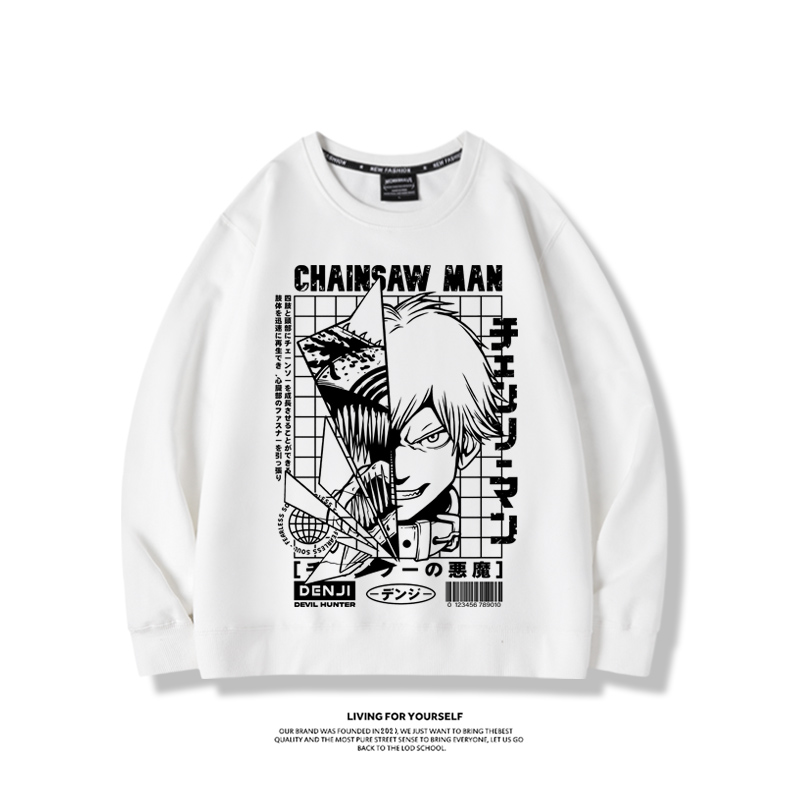 鏈鋸人電次2023親子情侶裝 圓領長袖