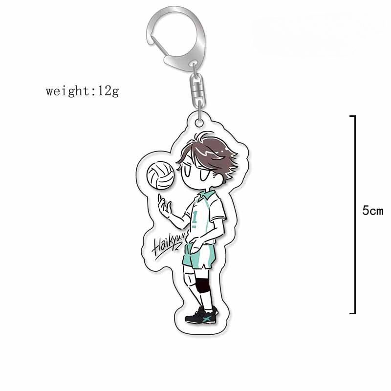 排球少年鑰匙扣動漫影山飛雄日向翔陽孤爪研磨西谷夕及川徹月島螢掛飾【單買三件起送】