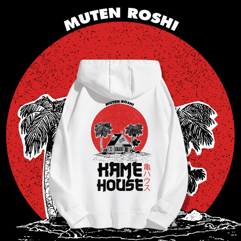 七龍珠聯名衛衣2023秋冬新款親子情侶裝薄絨款連帽衛衣