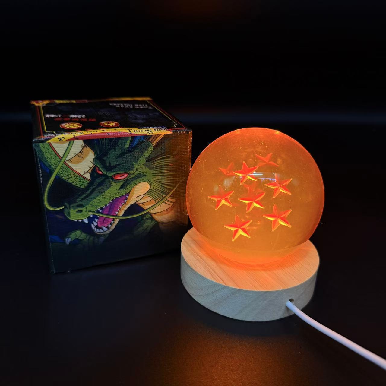 七龍珠 七星龍珠水晶球 LED創意桌面擺件