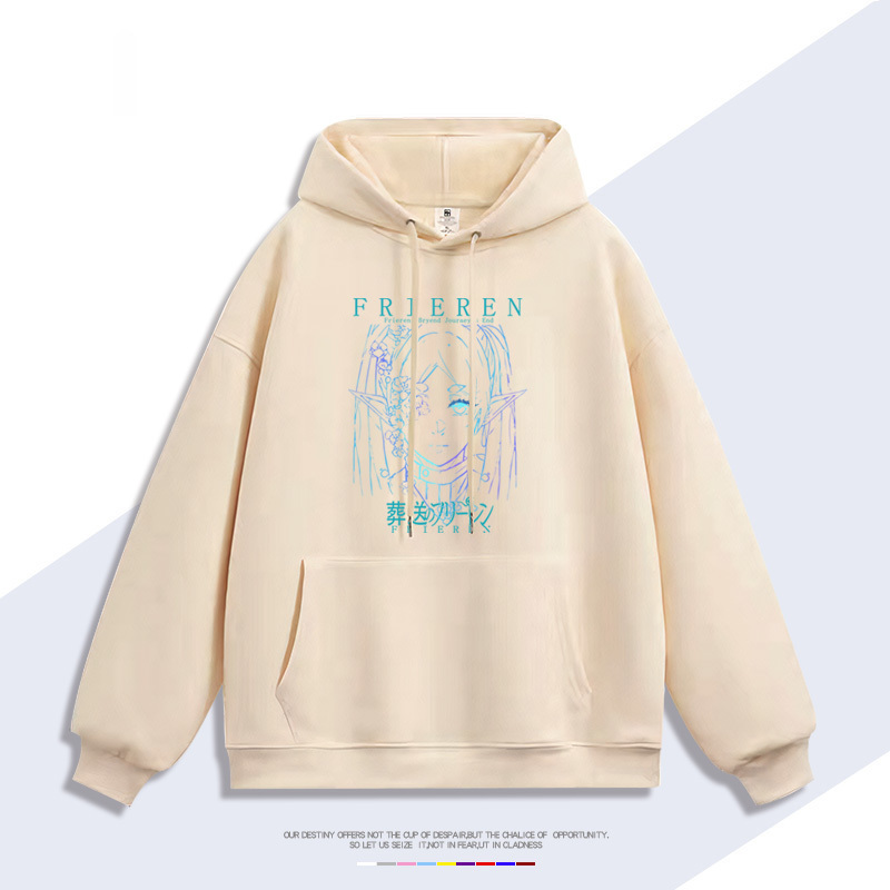 葬送的芙莉蓮 聯名衛衣2024秋冬新款親子情侶裝薄絨款連帽衛衣