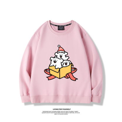 線條小狗聯名聖誕2023親子情侶裝 圓領長袖