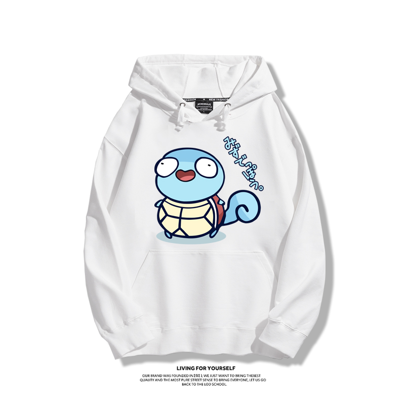 寶可夢聯名衛衣2023秋冬新款親子情侶裝薄絨款連帽衛衣