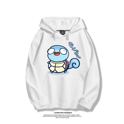 寶可夢聯名衛衣2023秋冬新款親子情侶裝薄絨款連帽衛衣