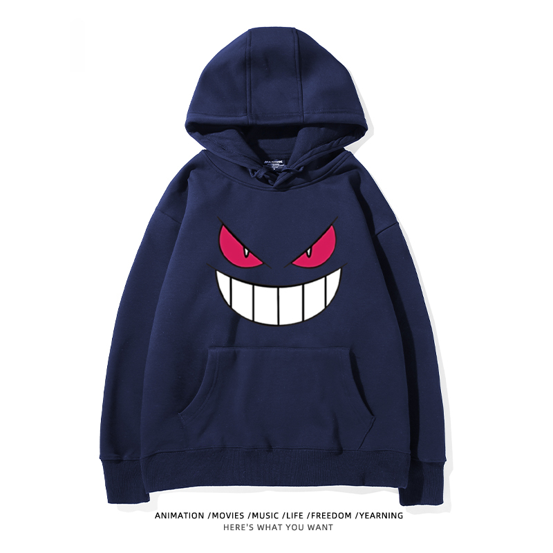 寶可夢 聯名衛衣2024秋冬新款親子情侶裝薄絨款連帽衛衣