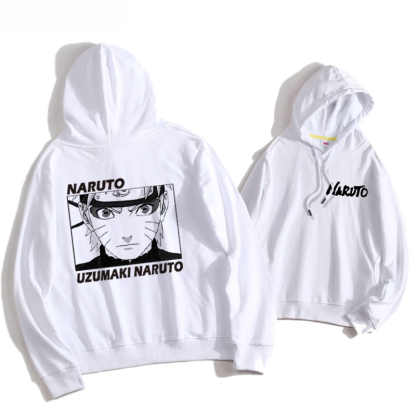 火影忍者聯名衛衣2024秋冬新款親子情侶裝薄絨款連帽衛衣