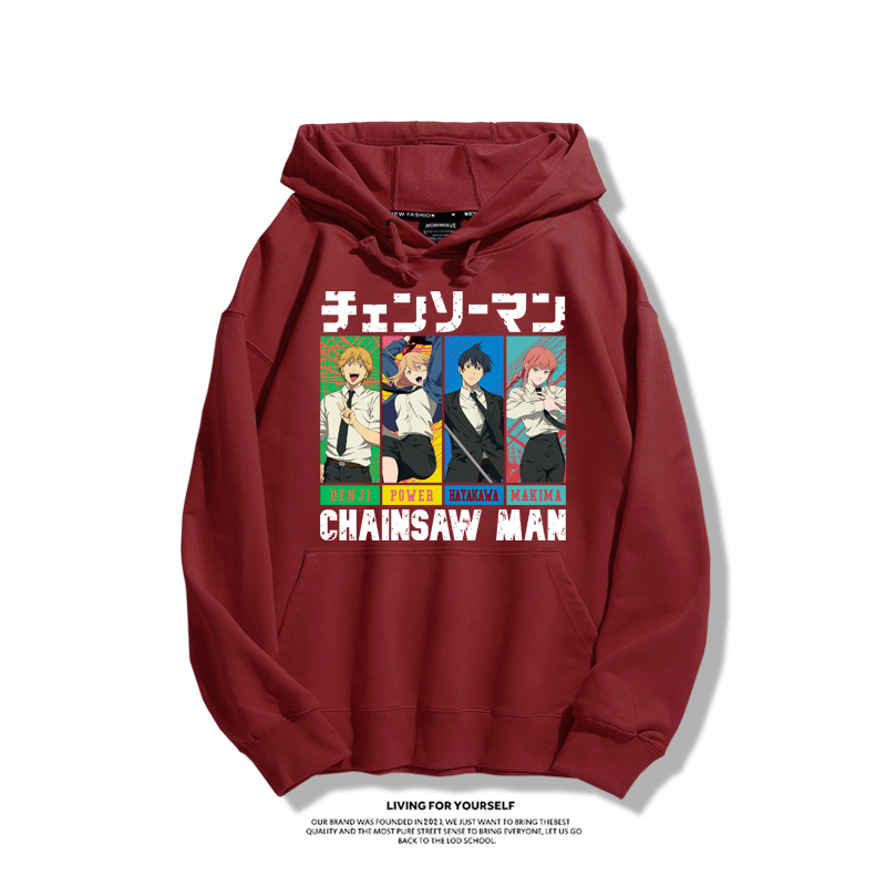 鏈鋸人新款 親子情侶男女款連帽衛衣