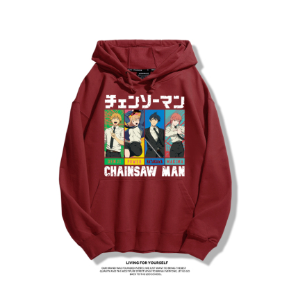 鏈鋸人新款 親子情侶男女款連帽衛衣