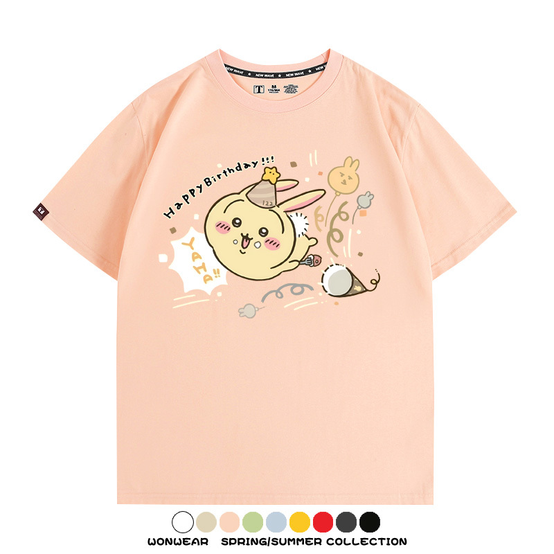 Chiikawa吉伊卡哇烏薩奇寶寶 親子情侶裝寬鬆短袖T