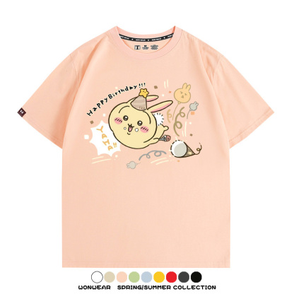 Chiikawa吉伊卡哇烏薩奇寶寶 親子情侶裝寬鬆短袖T