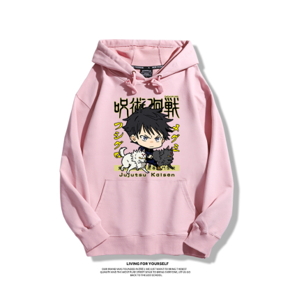 咒術迴戰聯名衛衣2023秋冬新款親子情侶裝薄絨款連帽衛衣