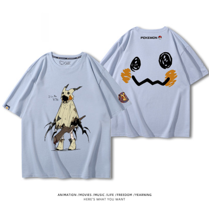 精靈寶可夢 2024親子情侶男女同款 純棉T恤