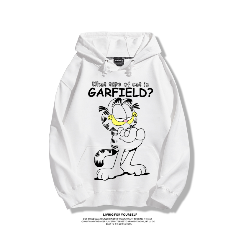 加菲貓聯名衛衣2025秋冬新款親子情侶裝連帽衛衣