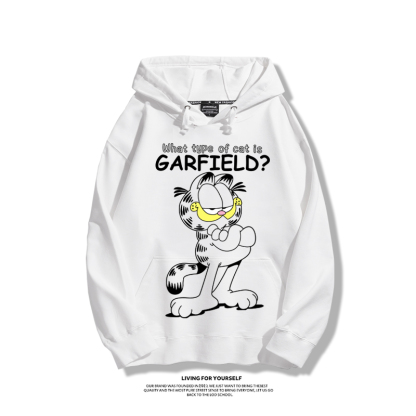 加菲貓聯名衛衣2025秋冬新款親子情侶裝連帽衛衣