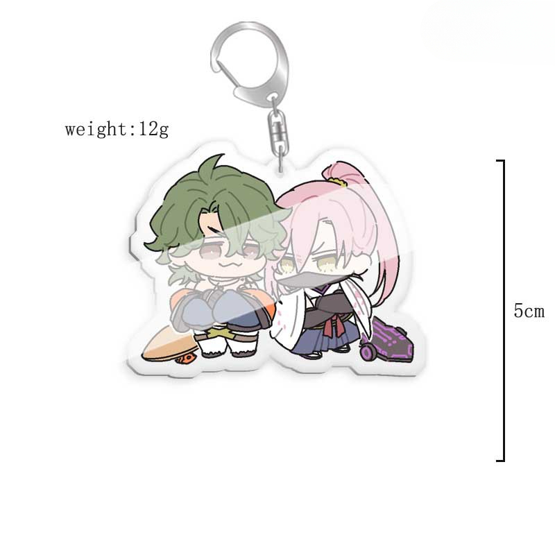 無限滑板喜屋武歷亞克力鑰匙扣掛飾雙面透明 【單買三件起送】