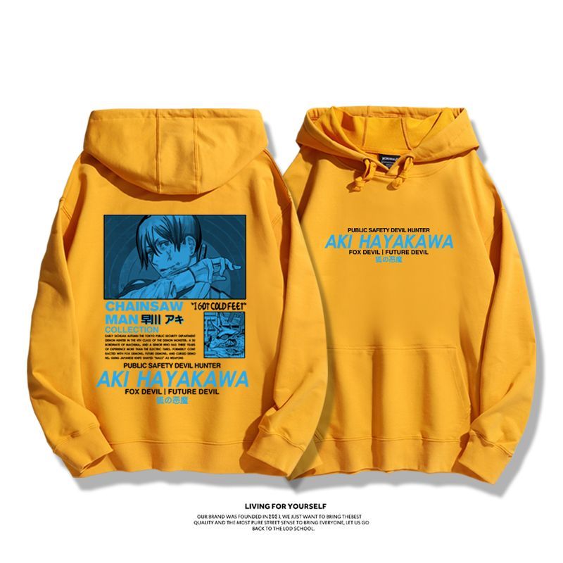 鏈鋸人新款 親子情侶男女款連帽衛衣