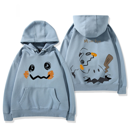 寶可夢 聯名衛衣2024秋冬新款親子情侶裝薄絨款連帽衛衣