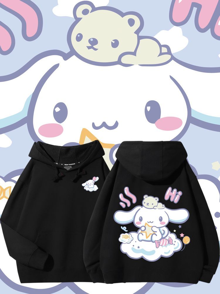 三麗鷗大耳朵狗聯名衛衣2025秋冬新款親子情侶裝連帽衛衣