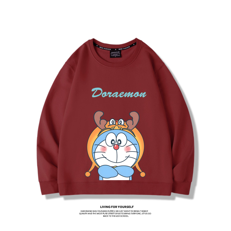 叮噹貓聯名龍年2024親子情侶裝 圓領長袖