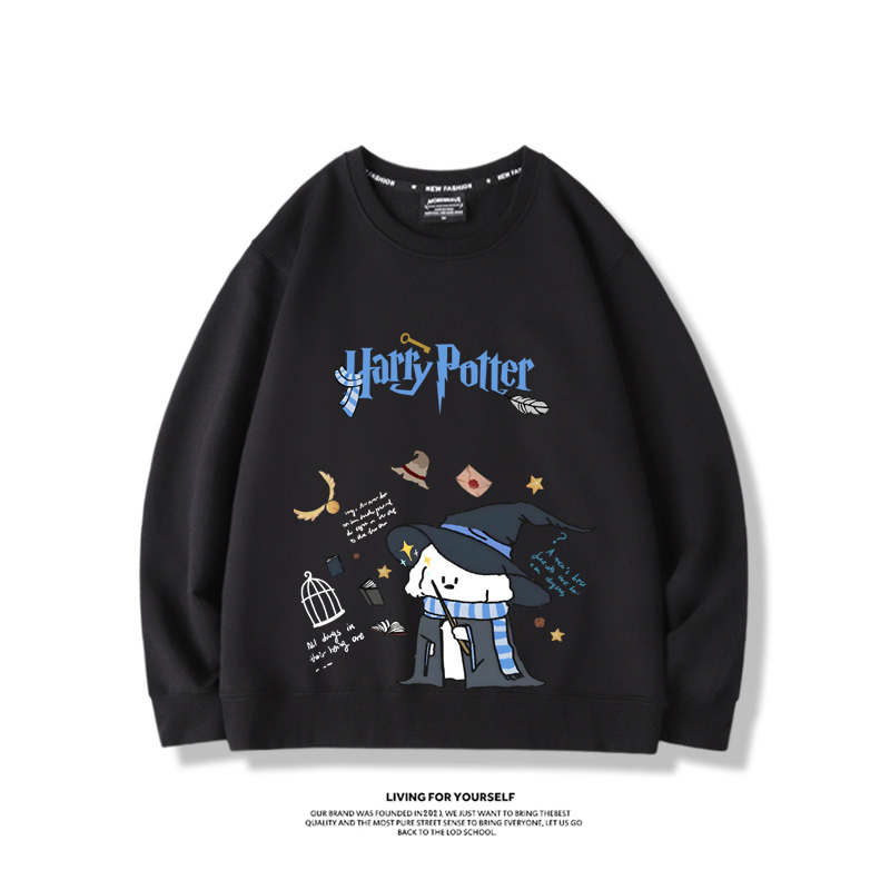 線條小狗2023親子情侶裝 圓領長袖