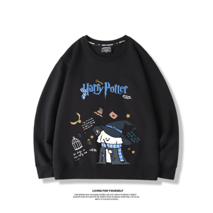 線條小狗2023親子情侶裝 圓領長袖