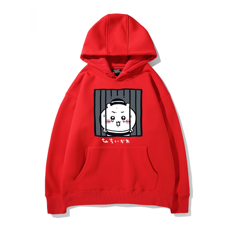 chiikawa 2024秋冬新款親子情侶裝薄絨款連帽衛衣