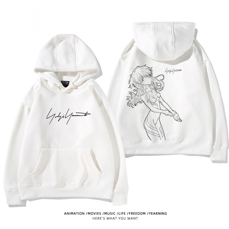 EVA新世紀福音戰士2024春夏新款親子情侶裝薄絨款連帽衛衣