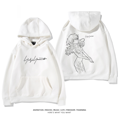 EVA新世紀福音戰士2024春夏新款親子情侶裝薄絨款連帽衛衣