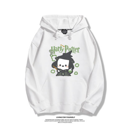 哈利波特聯名帕恰狗2023秋冬新款親子情侶裝薄絨款連帽衛衣