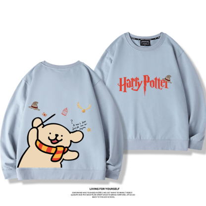 線條小狗2023親子情侶裝 圓領長袖