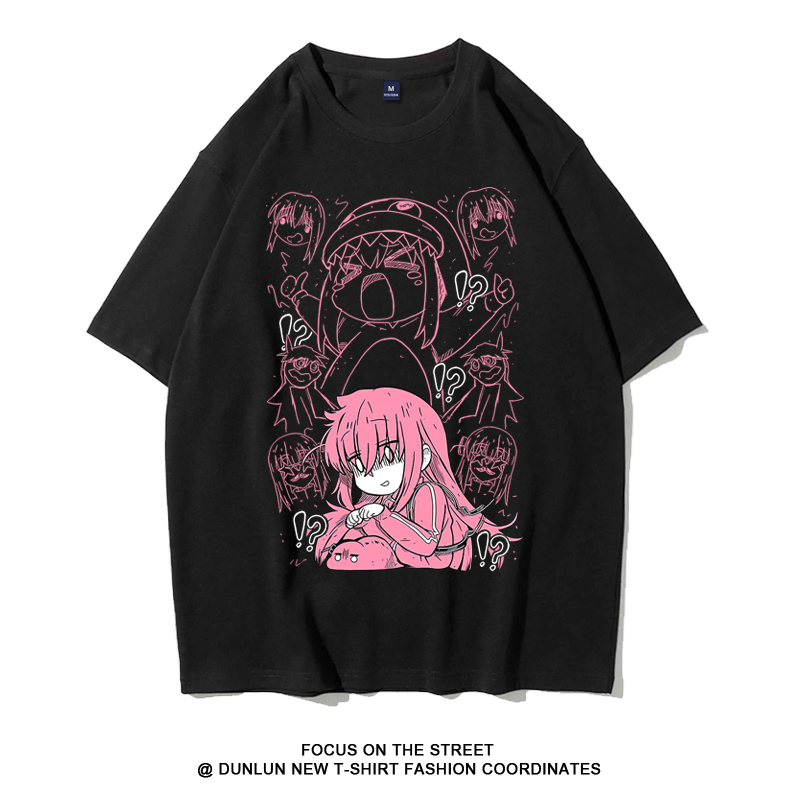 孤獨搖滾 2024親子情侶男女同款 純棉T恤