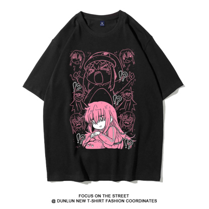 孤獨搖滾 2024親子情侶男女同款 純棉T恤