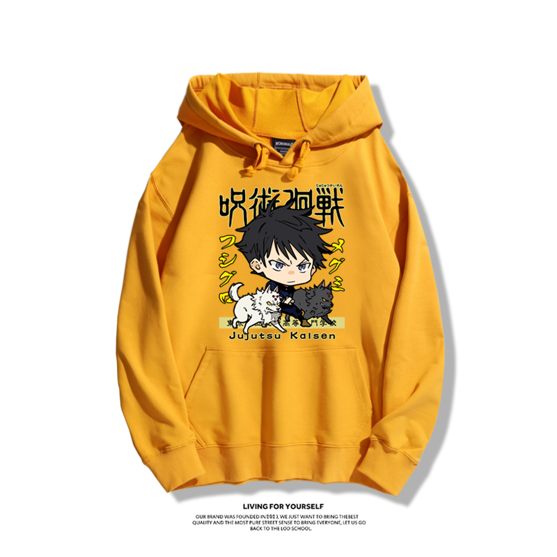 咒術迴戰聯名衛衣2023秋冬新款親子情侶裝薄絨款連帽衛衣