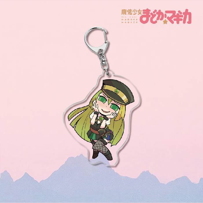 魔法少女小圓鹿目圓曉美焰美樹沙耶香巴麻美亞力克鑰匙扣立牌掛飾【單買三件起送】