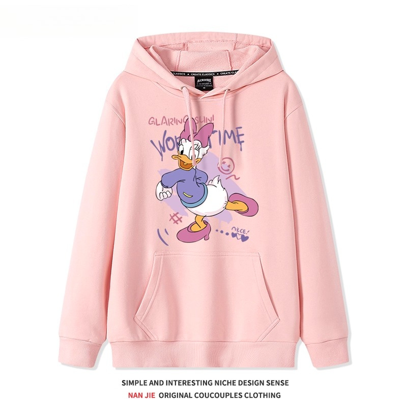 唐老鴨 聯名衛衣2025秋冬新款 親子情侶裝連帽衛衣