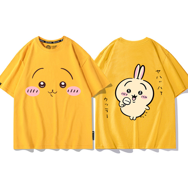 Chiikawa聯名衛衣2024秋冬新款親子情侶裝薄絨款連帽衛衣