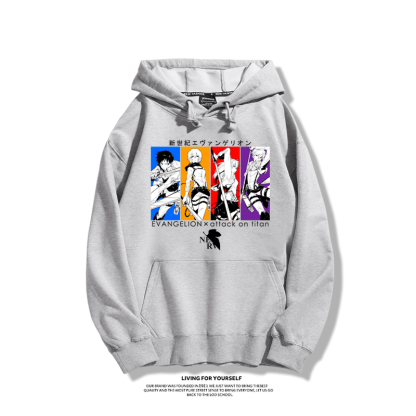 EVA新世紀福音戰士聯名衛衣2025秋冬新款親子情侶裝連帽衛衣