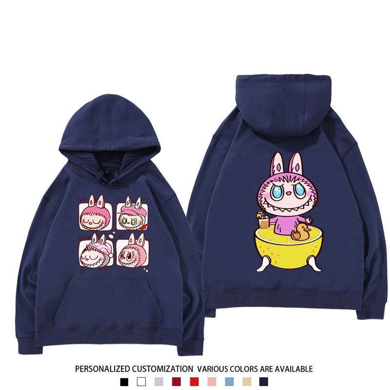 labubu新款 寬鬆百搭 秋冬款 寬鬆連帽衛衣